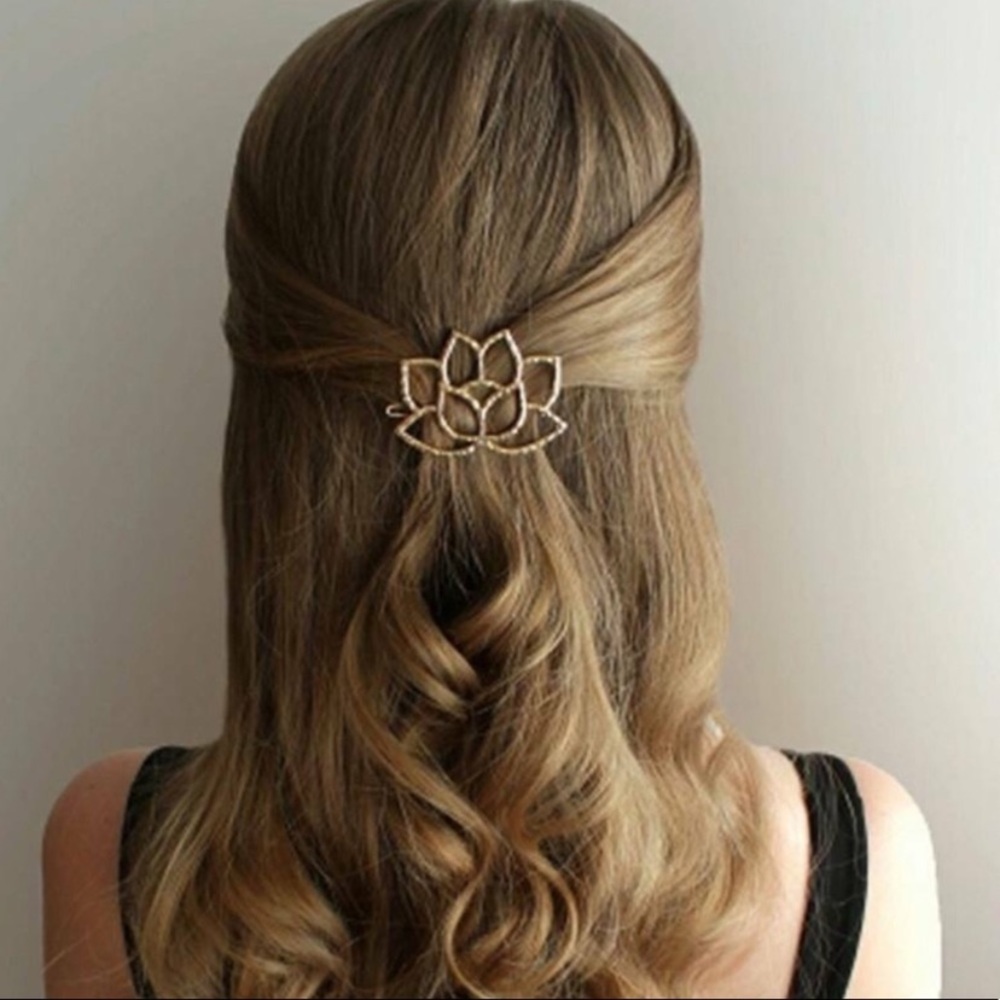 💕Last one Lotus Flower Hair Clip Hair Pins - Picture 5 of 6